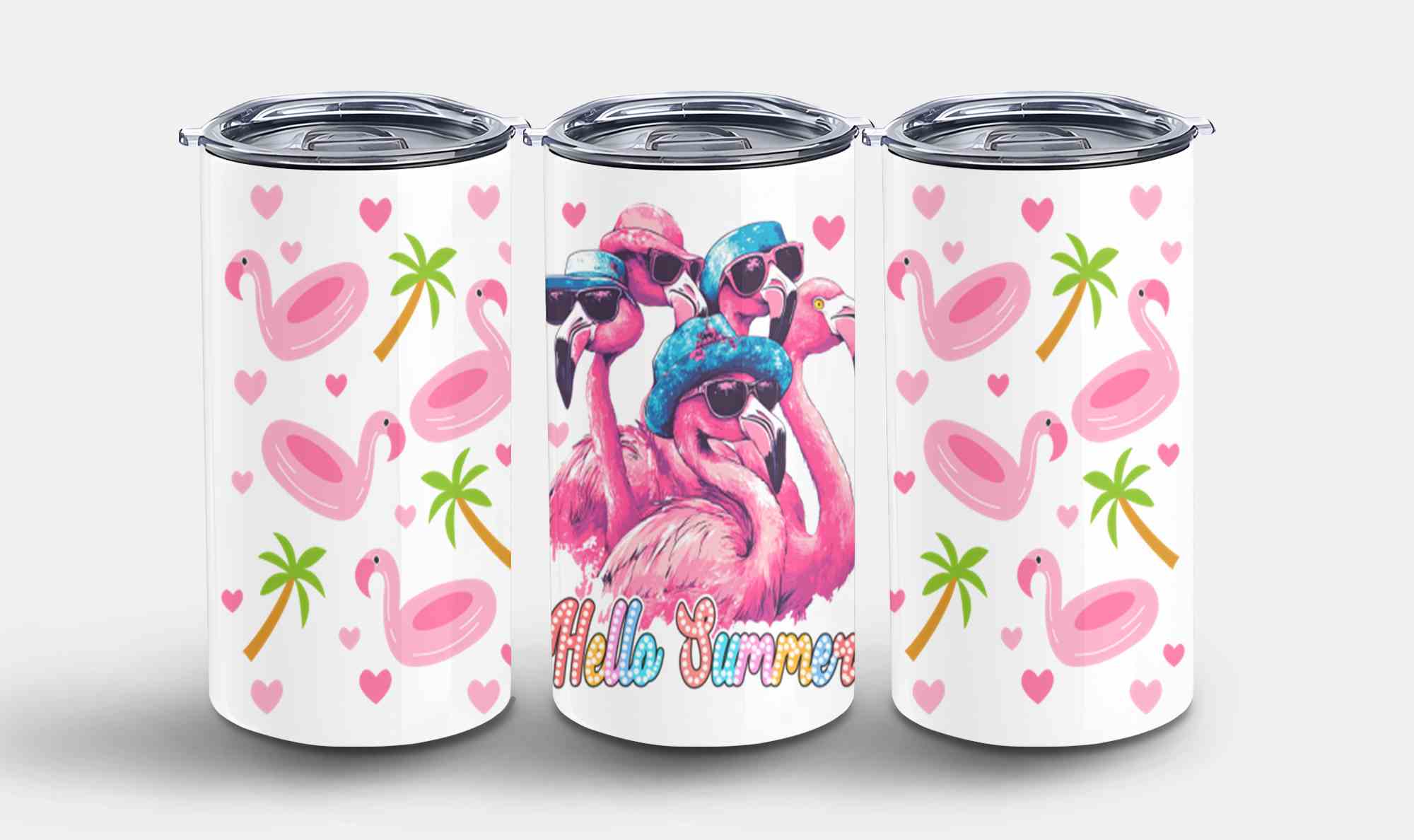 Cute Flamingo Hello Summer-10658